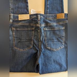 American Eagle NE(X)T Level Stretch Hi-Rise Jegging Crop, Blue Mist, Wmn Sz 14